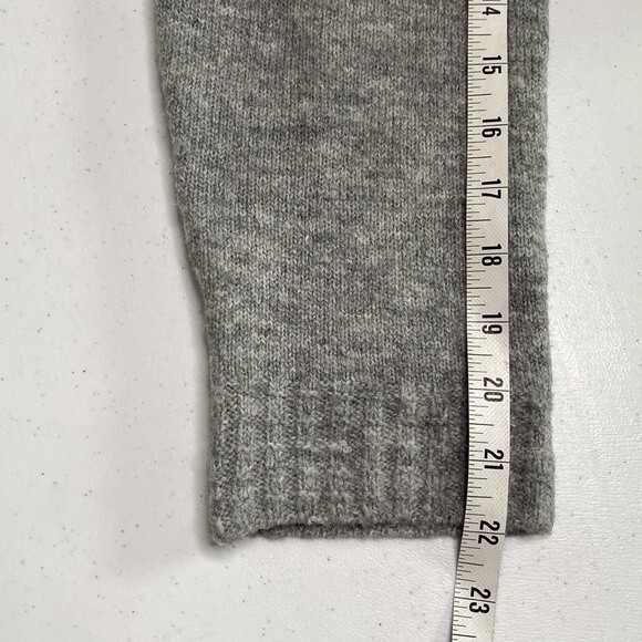 Terra Sky Plus Size Long Line Open Front Cardigan Sweater Gray Knit Pockets - Picture 15 of 16